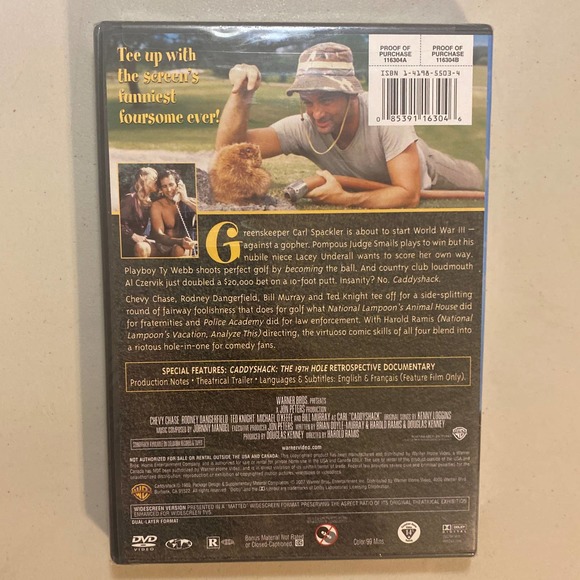 Caddyshack DVD NWT 20th Anniversary Edition - Picture 2 of 3
